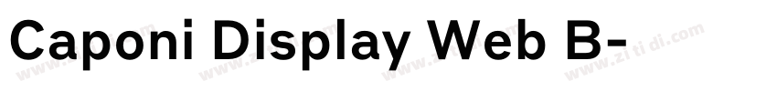Caponi Display Web B字体转换 Caponi Display Web B字体转换